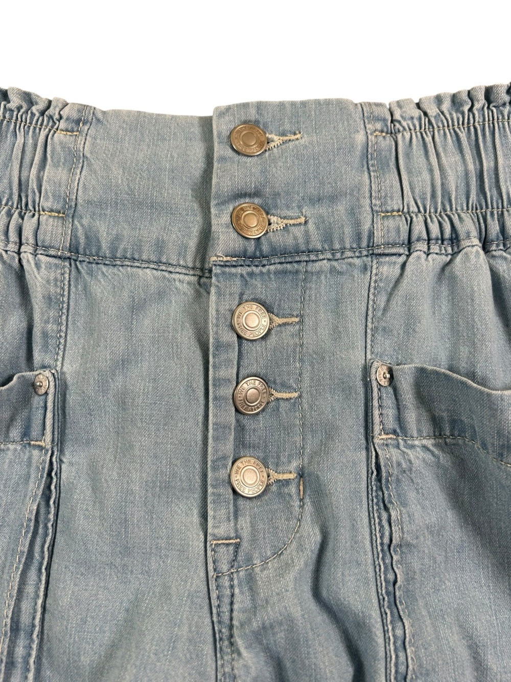 WE THE FREE Chambray Culotte Jeans Wide Leg Cropped Paperbag Waist XS
Boho - Picture 4 of 13